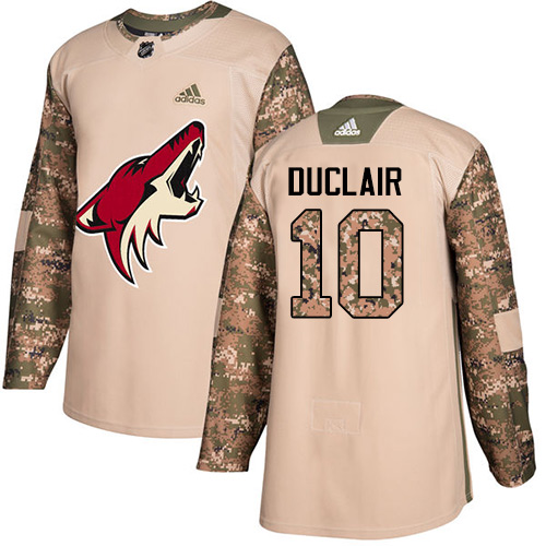 Adidas Coyotes #10 Anthony Duclair Camo Authentic Veterans Day Stitched NHL Jersey